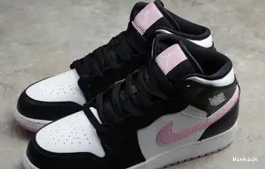 555112-103 WHITE ARCTIC MID LIGHT AIR PINK-BLACK 1 JORDAN 0507